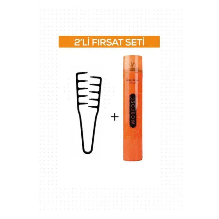 Mucizevi Şekil Tarağı + Saç Spreyi 2Li Set