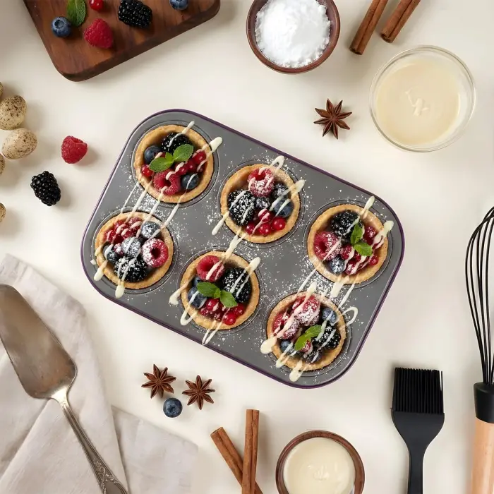 Muffin Kalıbı Mor 6’lı