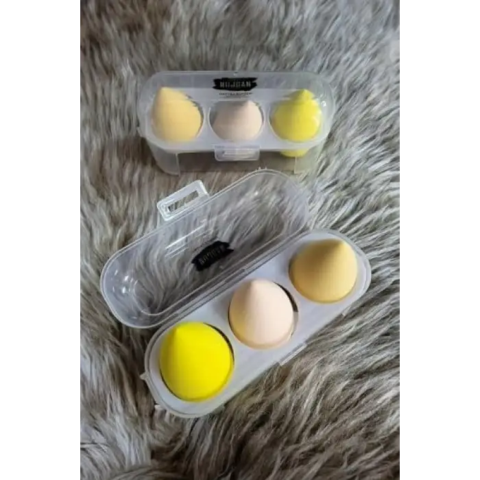 MUJGAN 3lü Güzellik Blenderı makyaj süngeri