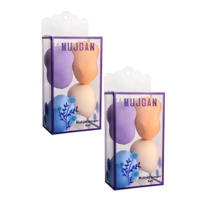 MUJGAN 4lü Kutulu Armut Sünger 2li Set