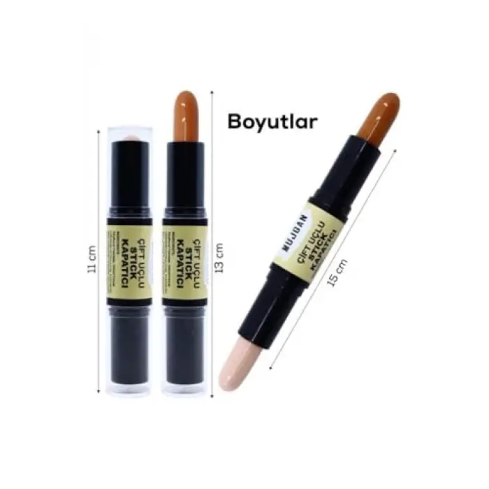 MUJGAN Çift Uçlu Stick Kapatıcı 1 Numara No1
