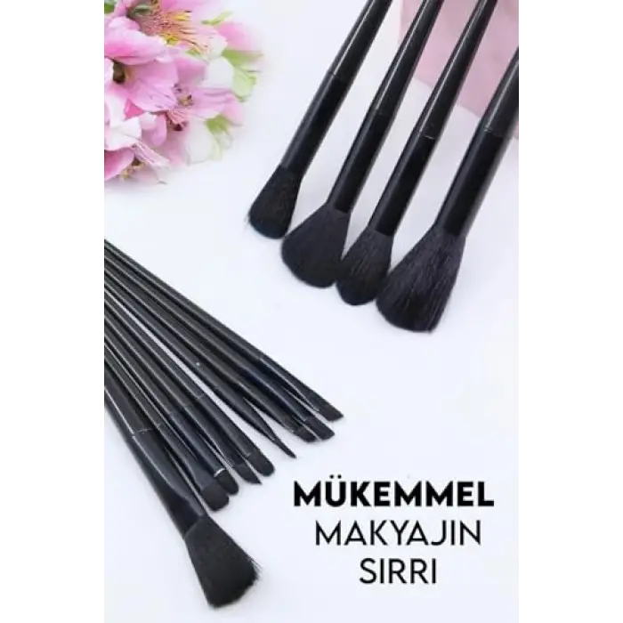MUJGAN Fix Özel 13lü Fırça Seti Siyah