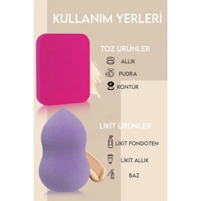 MUJGAN Kutulu 7li Makyaj Süngeri