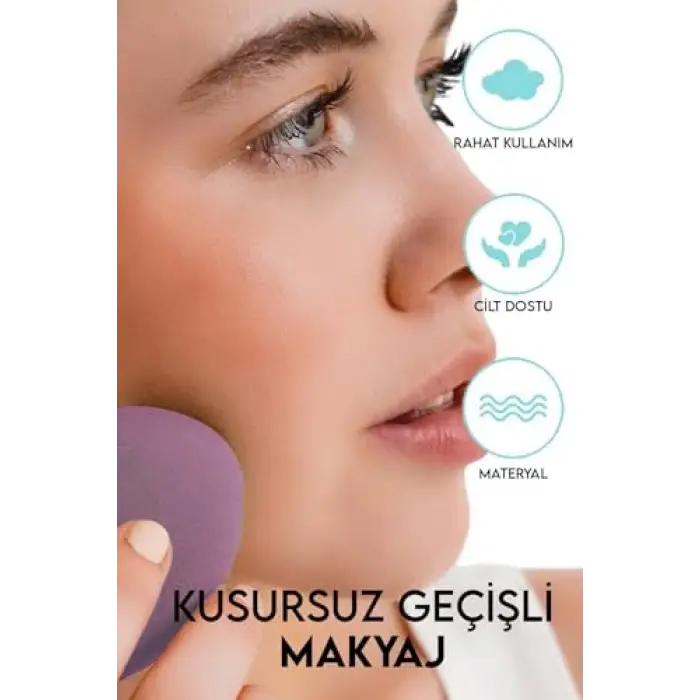 MUJGAN Kutulu 7li Makyaj Süngeri