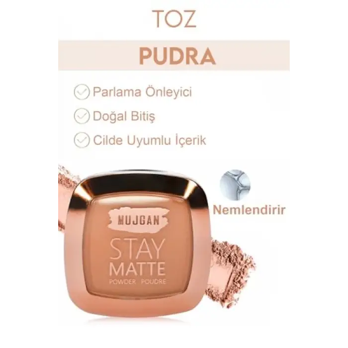 MUJGAN Stay Matte Pudra No:1