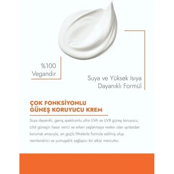 Multi Functional Güneş Kremi 50 Mililitre