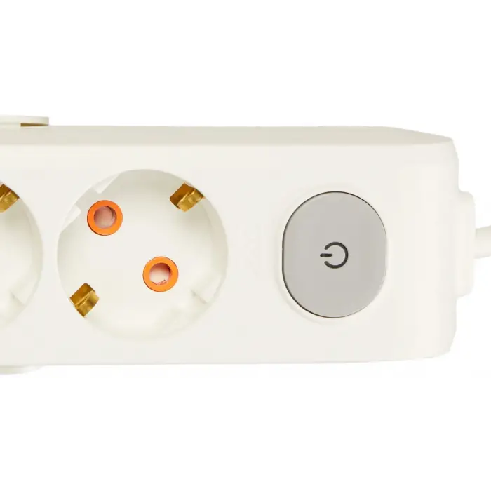 Multi-Let 3lü Anahtar-Topraklı Kablolu Ç.K 2m Priz