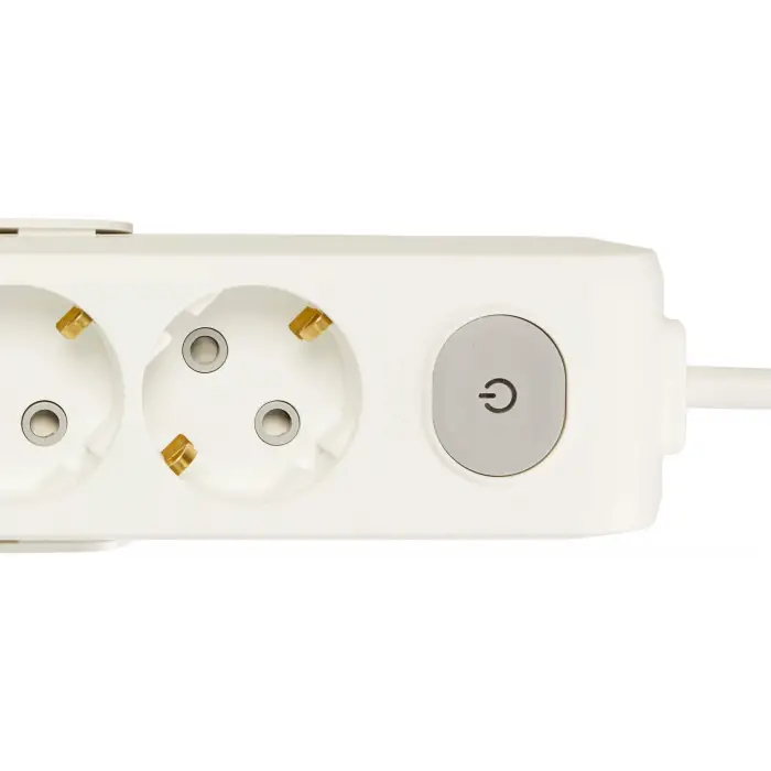 Multi-Let 4lü Anahtar-Topraklı Kablolu Ç.K 2m Priz