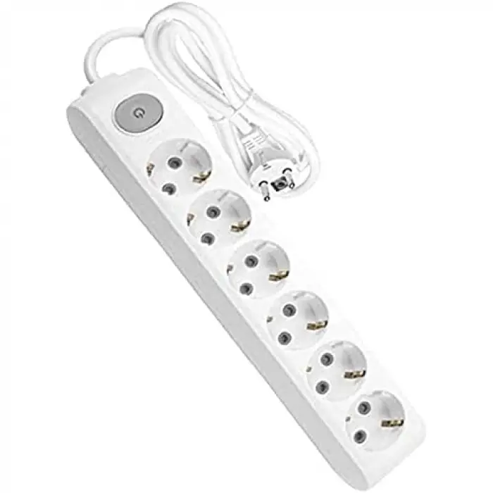 Multi-Let 6lı Anahtar-Topraklı Kablolu Ç.K 3m Priz