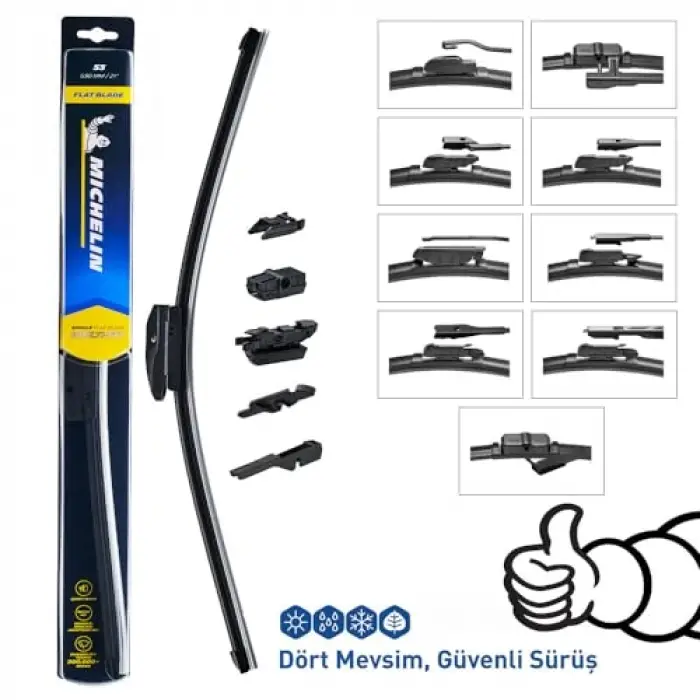 Multıfıt™ MC33931 53 CM, 1 Adet, Universal Muz Tipi Silecek