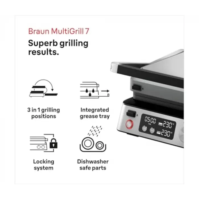 MULTIGRILL 7 CG7044 IZGARA TOST MAKİNASI