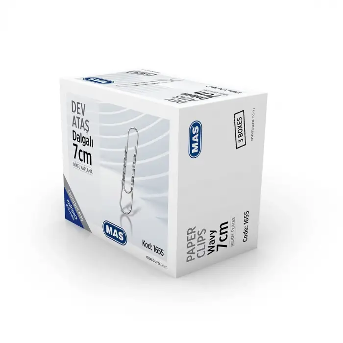 Multipack Dev Ataş, Dalgalı Tip, Boy 7 Santimetre, 3 Paket