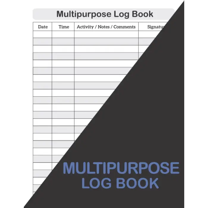 Multipurpose Log Book: Daily Multipurpose Record Book Note A4 | Communication Management Logbook | Template Sheet Organizer; Pad, Notebook Journal Diary | 120 Pages