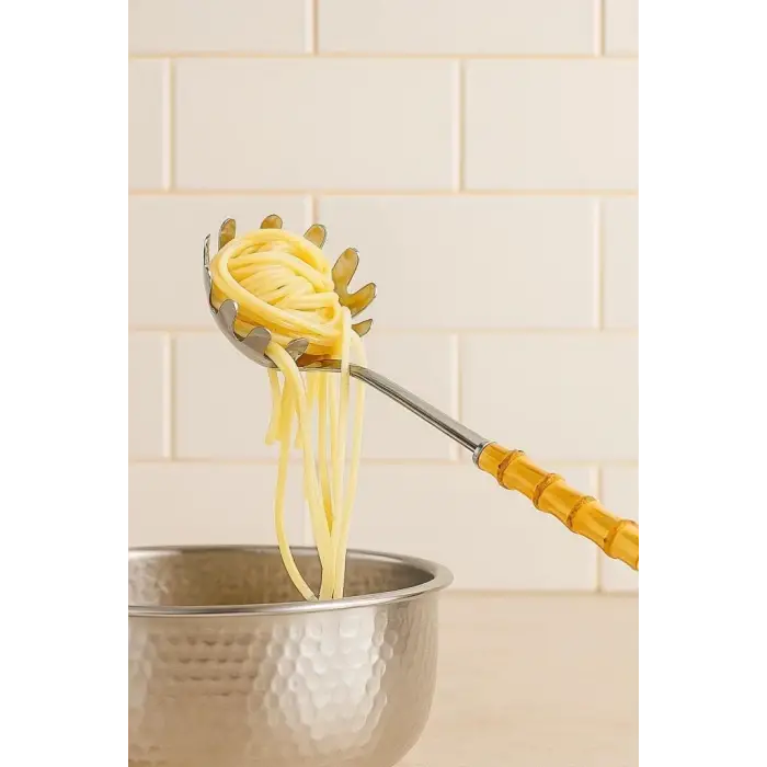 Mundo, Bambu Saplı Spagetti Kaşığı 29 * 7,5 cm