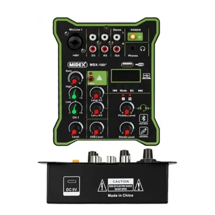 MX-2020 Functional Paket-2 Stüdyo Mikrofon Ses Kartlı Mikser Kulaklık Stand