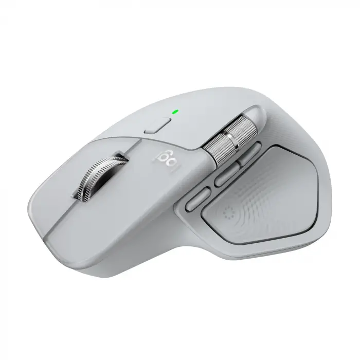 MX Master 4 Dokunsal Geri Bildirim Özellikli Kablosuz Mouse, Bluetooth, Ultra Hızlı Kaydırma, Çoklu Cihaz Özelliği, 8000 DPI, Optik Sensör, Sessiz, Açık Gri | Dokunsal geri bildirim, ultra hızlı ka...
