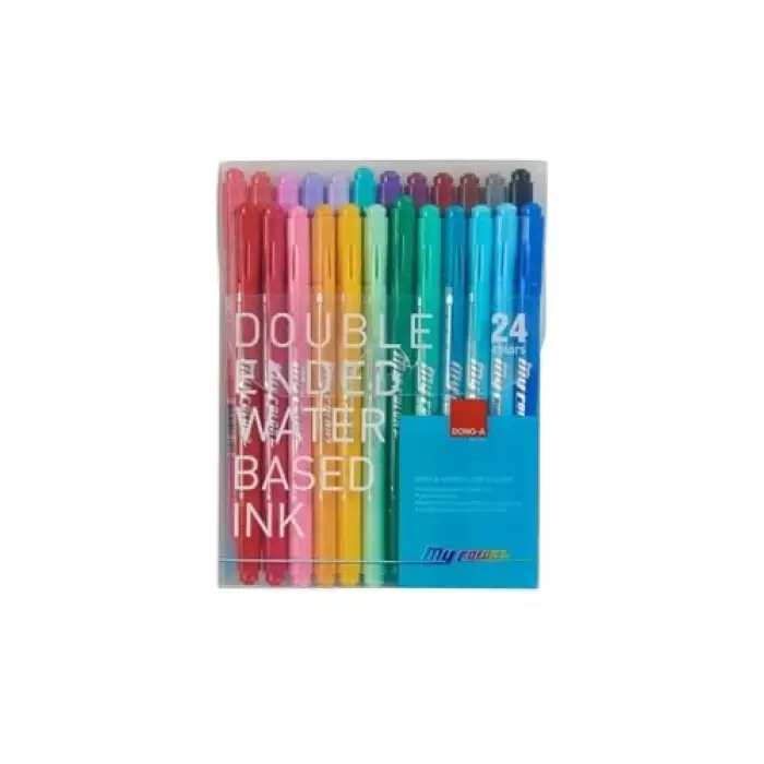 My Color 2 Cift Taraflı Keçeli 24 Renk Set