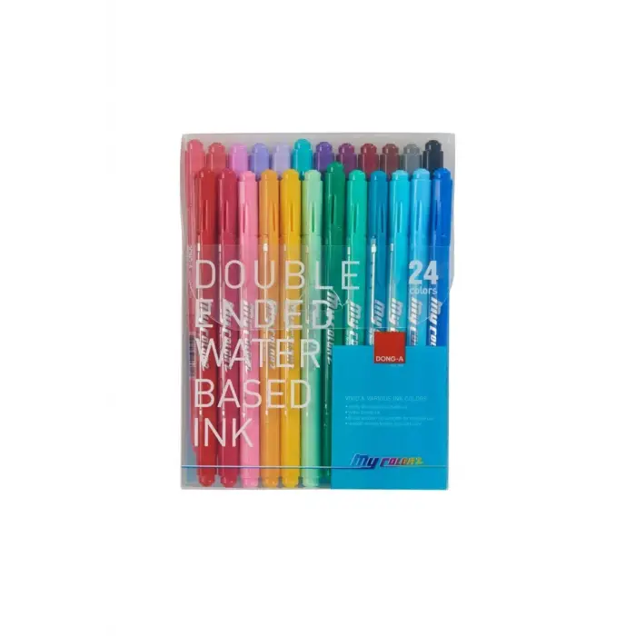 My Color 2 Cift Taraflı Keçeli 24 Renk Set