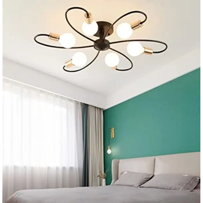 Mylights Retro Plofonyer Tavan Avize Rustik Altılı