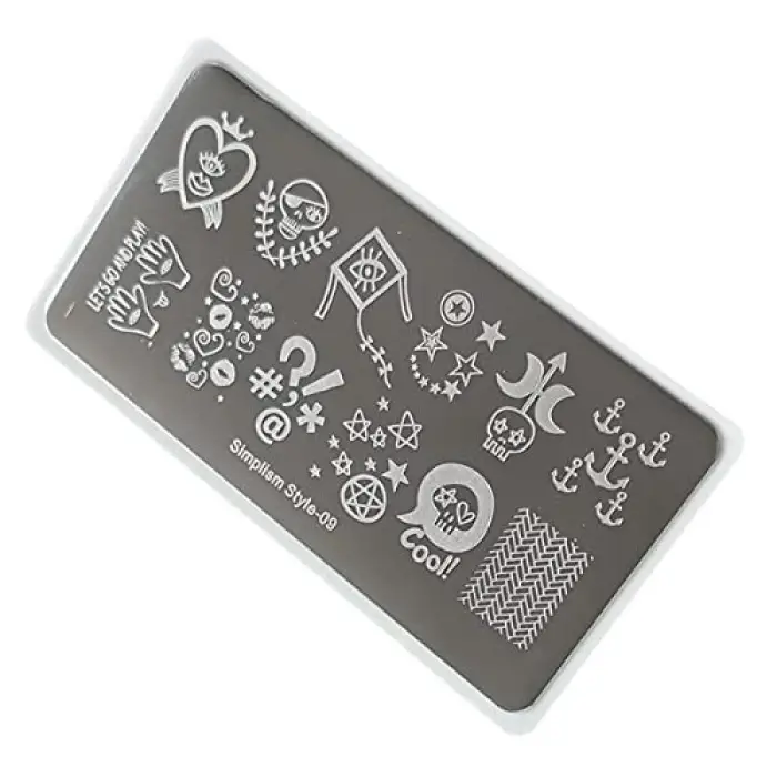 Nail Art Stamping Baskı Plakası S09