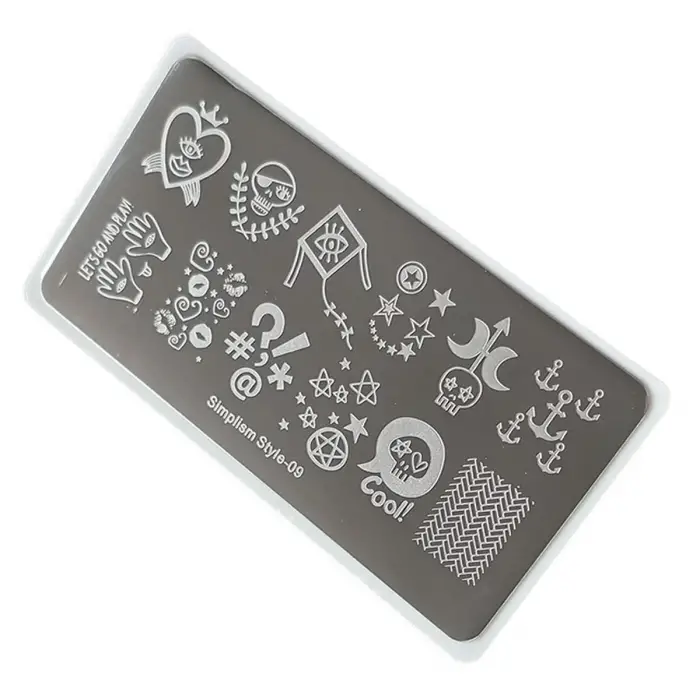 Nail Art Stamping Baskı Plakası S09