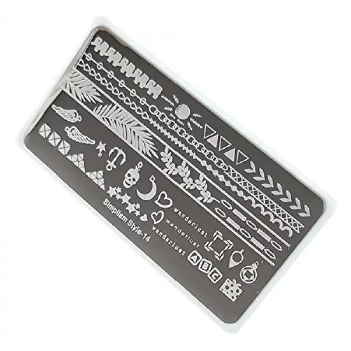 Nail Art Stamping Baskı Plakası S14