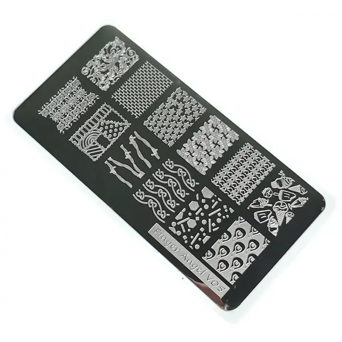 Nail Art Stamping Baskı Plakası VV05