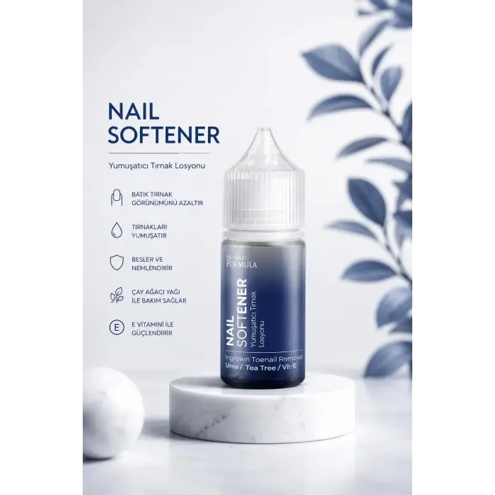 Nail Softener, Üre ve Tea Tree Extract İçerikli Tırnak Yumuşatıcı, 30 ml
