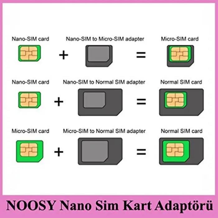 Nano Sım Kart Dönüştürücü Adaptör