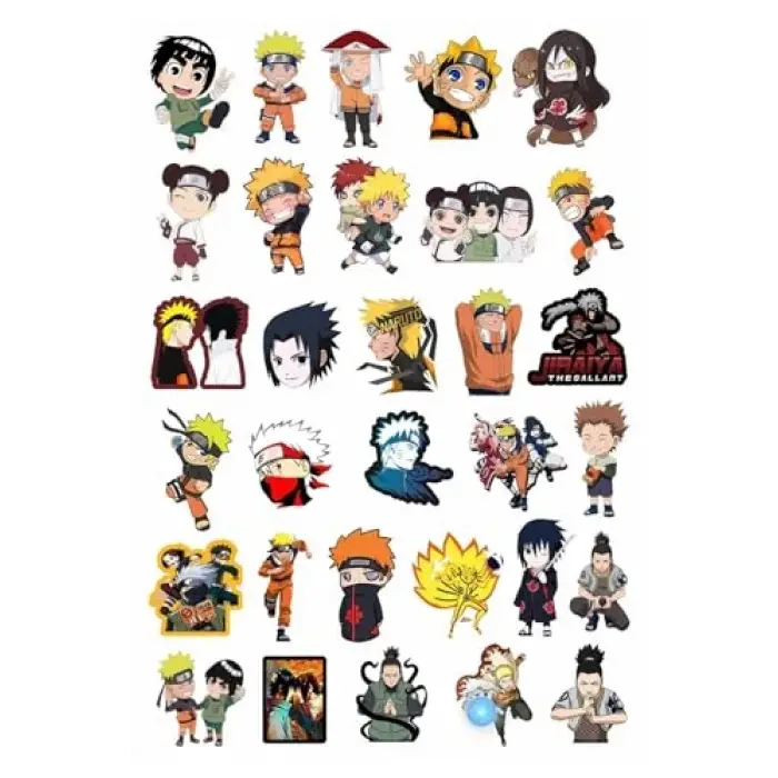 Naruto Anime 31li Sticker Paketi