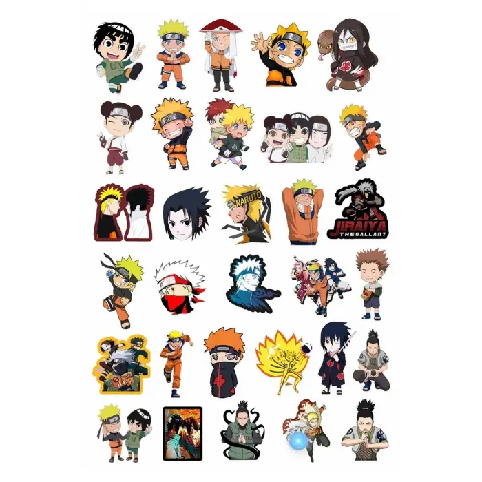Naruto Anime 31li Sticker Paketi