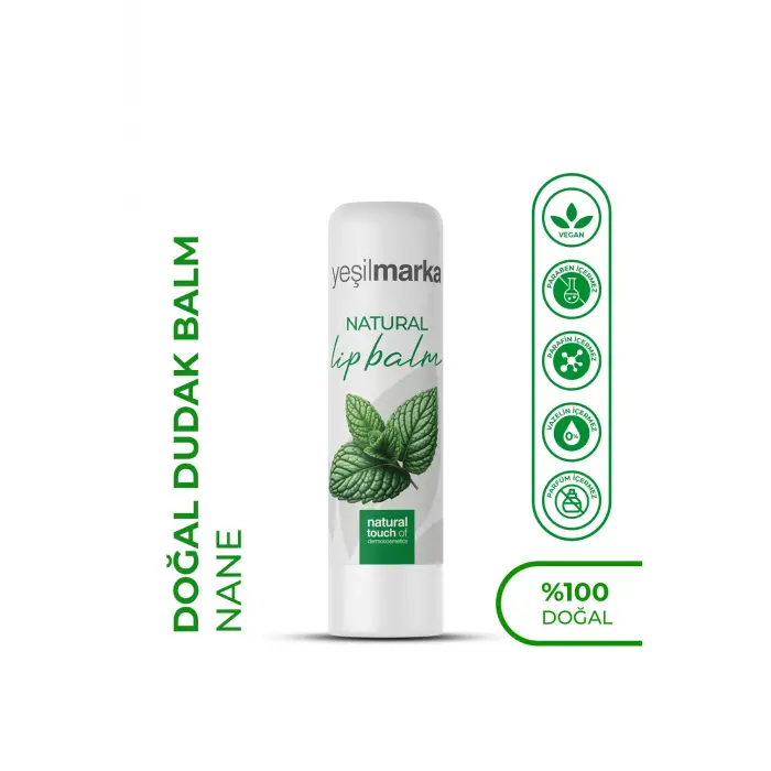 Natural Lipbalm - Mint Dudak Balmı 2li set