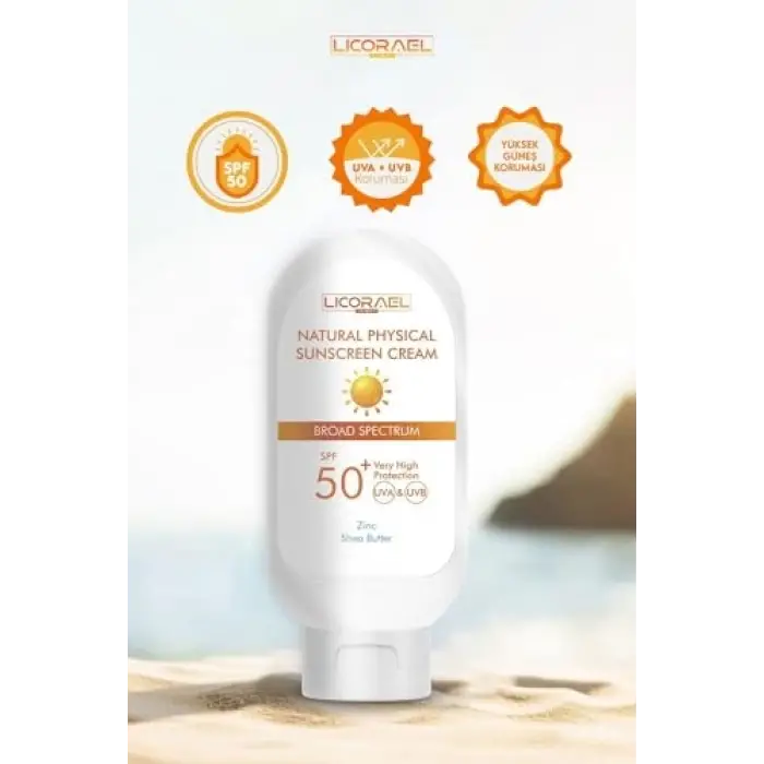 Natural Physical Sunscreen Cream SPF50+, 100 ml