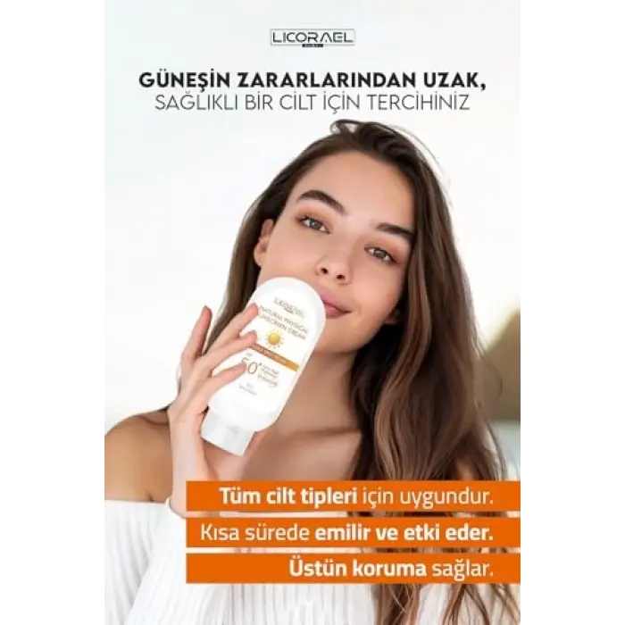 Natural Physical Sunscreen Cream SPF50+, 100 ml