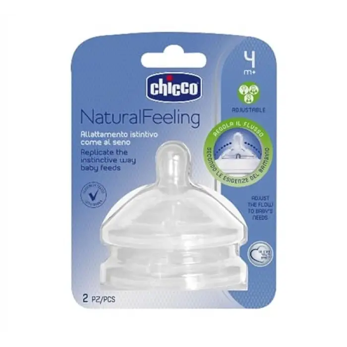 NaturalFeeling Akış Ayarlı Biberon Emziği (4 Ay+, 2li)