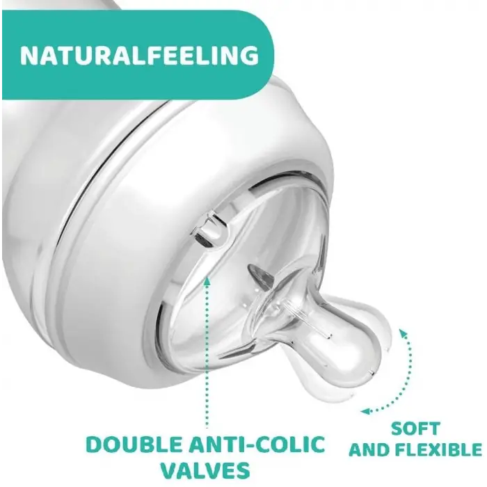 NaturalFeeling Akış Ayarlı Biberon Emziği (4 Ay+, 2li)