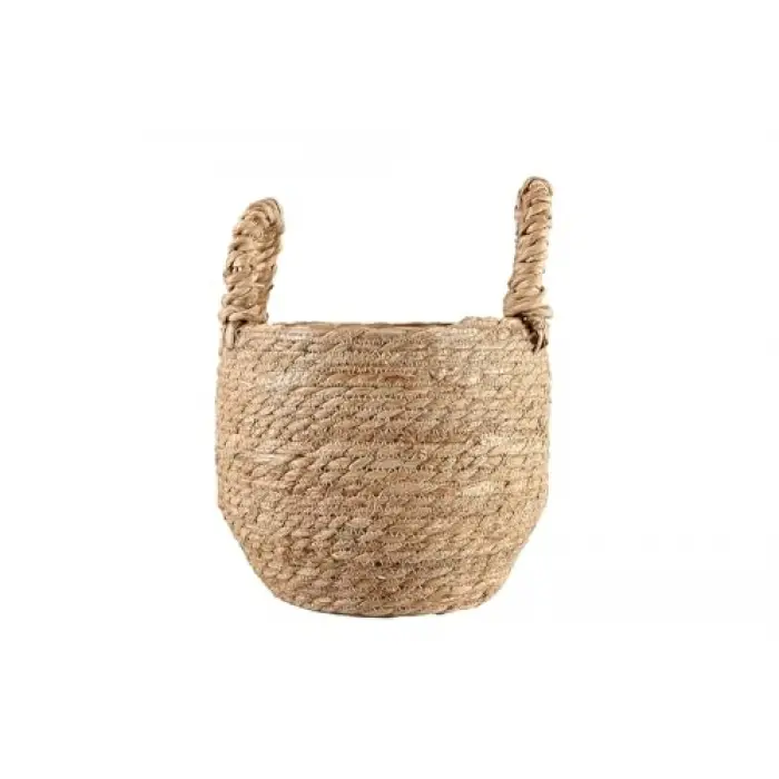 Naturel Kulplu Sepet, 22 cm