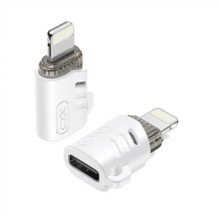 NB256E Lightning - Type-C Dönüştürücü Adaptör - Type-C Kablolarını iPhone Cihazlarda Kullanma Aparatı, Hızlı Veri Aktarımı ve Şarj Desteği, Beyaz