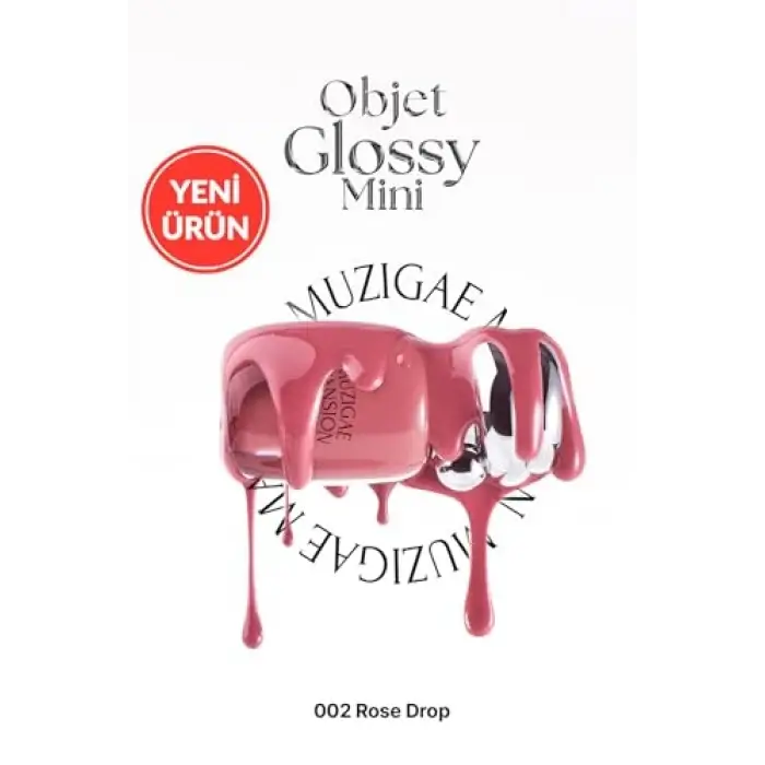 Nemlendirici, Parlak Bitişli Mini Tint Objet Glossy Mini (002 Rose Drop)