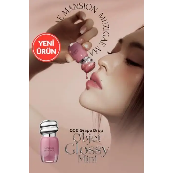 Nemlendirici, Parlak Bitişli Mini Tint Objet Glossy Mini (006 Grape Drop)