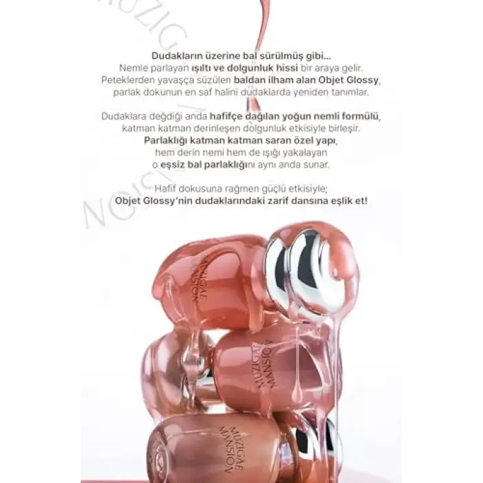 Nemlendirici, Parlak Bitişli Mini Tint Objet Glossy Mini (007 Blush Drop)