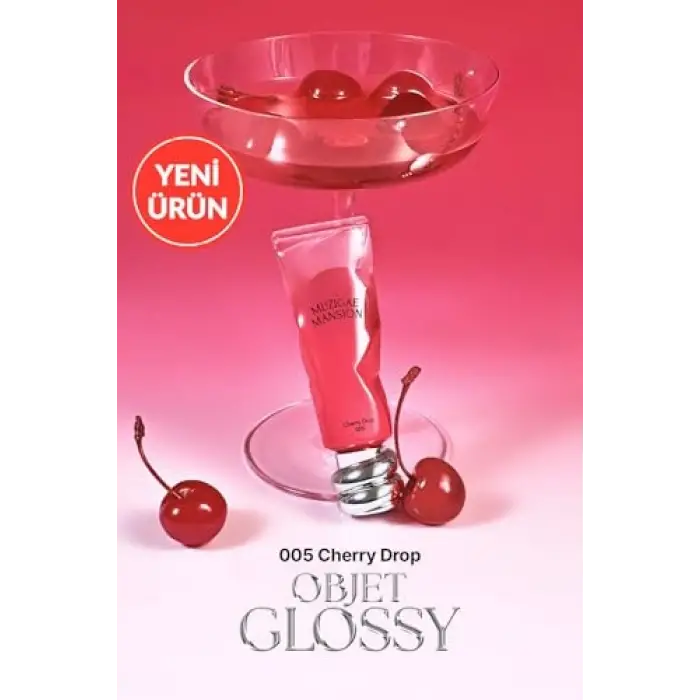 Nemlendirici, Parlak Bitişli Tint Objet Glossy (005 Cherry Drop)