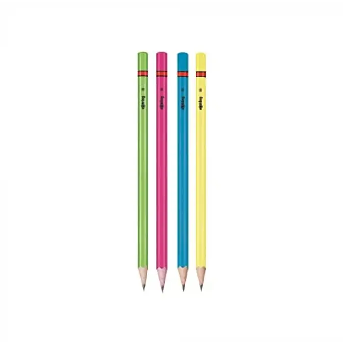 Neon Kurşun Kalem, 4lü Paket