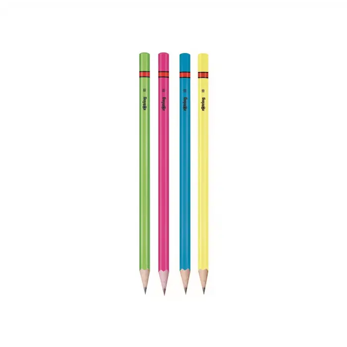 Neon Kurşun Kalem, 4lü Paket