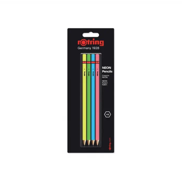 Neon Kurşun Kalem, 4lü Paket