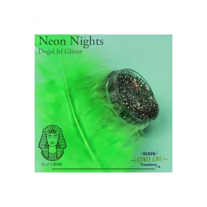 Neon Nights - Jel Formlu Doğal Glitter