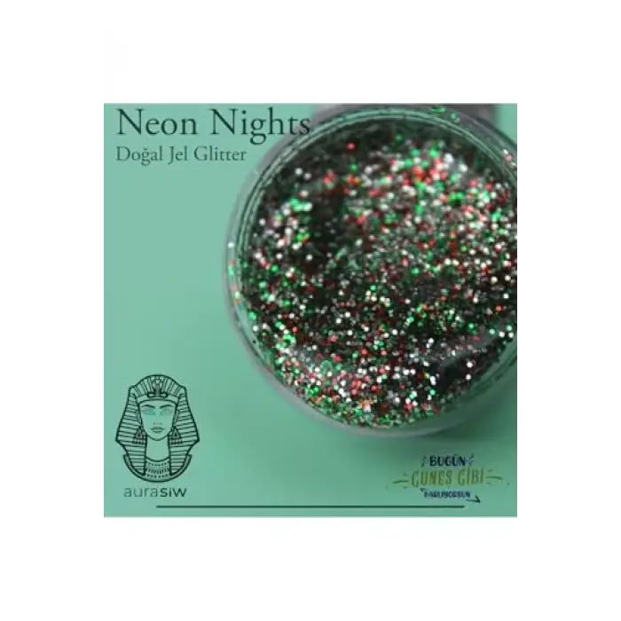 Neon Nights - Jel Formlu Doğal Glitter