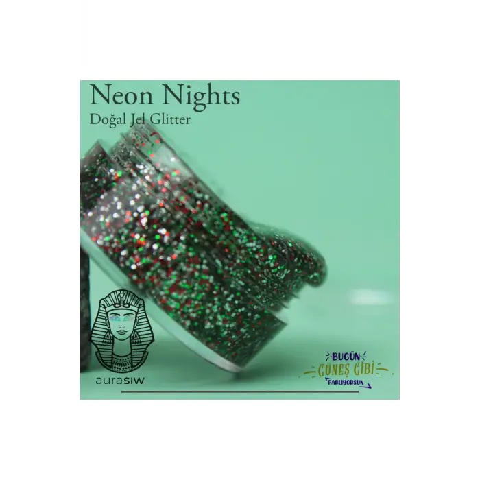 Neon Nights - Jel Formlu Doğal Glitter