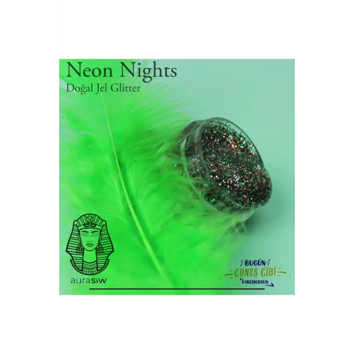 Neon Nights - Jel Formlu Doğal Glitter