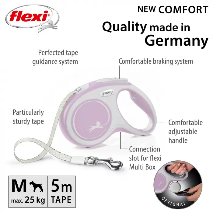 New Comfort M Beden Pembe 5MT Şerit Tasma